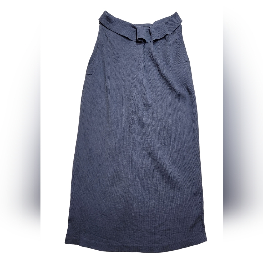 Porto Shift Dress Blue Gray Size 2 Made in San Francisco